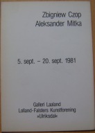 CZOP MITKA -katalog wystawy -folder -1981 rok -j.norweski