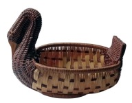 Taca / wiklinowy koszyk / kaczka / gęś / vintage