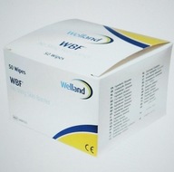 50 szt. Welland medical Gaziki z płynem ochronnym