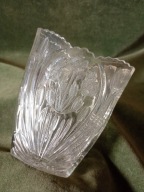 Szklany polski wazon Art Deco - Huta B. MORAWSKI