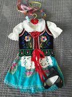 Strój krakowski JULIA NR kat 1 ,rozm 86-110,3-5 lat,dodatek buciki!