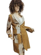 demmy by asflas oryginalny ciekawy płaszcz KOŻUCH naturalny lekki 36