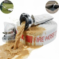 WĄŻ STRAŻACKI 2 cale 52mm 20m DO BRUDNEJ WODY SZAMBA SZYBKOZŁĄCZA DO POMPY