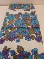 SKANDYNAWSKI OBRUS SERWETA SERWETKA KWIATY ORYGINALNY LEN