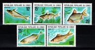 Kongo / 565-569 ( Fauna - Ryby słodkowodne ) czyste / 1977 r.
