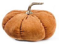 Pomarańczowa sztruksowa pluszowa dynia ze złotym ogonkiem jak Home&You