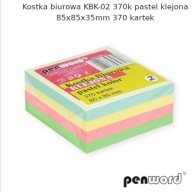 Kostka papiernicza kolorowa pastelowa klejona 85x85x35mm