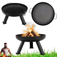 PALENISKO OGRODOWE DUŻE STALOWE CZARNE GRILL OGNISKO LEHMANN 60,5CM