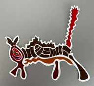 Naklejka Dzierdziel ręcznie wycinana z folii winylowej unikat, 100% na WOŚP