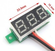 Woltomierz wskaźnik DC 5-30V LED RED czerwony