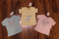 t-shirt bluzka 74 80 komplet NOWY 3-pak OKAZJA