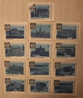 ETYKIETY ZAPAŁCZANE - ZESTAW 13 SZTUK - ROSJA, ZSRR