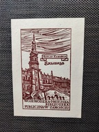 EXLIBRIS EX LIBRIS 400 LAT ZAMOŚCIA MIEJSKA BIBLIOTEKA 1980 /ZAMOJSZCZYZNA