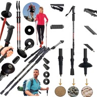 2 x kijki do chodzenia nordic walking kije regulowane składane trekkingowe