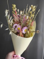 Bukiet wiosenny z suszonymi polnymi kwiatami do wazonu