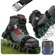 AERATOR DO TRAWNIKA BUTY Z KOLCAMI 6 PASKÓW MOCNY WERTYKULATOR DO GLEBY