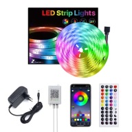 Taśma LED RGB 10M LEDY 230V 12V z PILOTEM + APLIKACJA