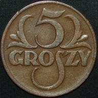 5 groszy 1936 - ładny egzemplarz