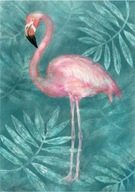 plakat A3 FLAMING różowy