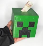 Creeper Skarbonka Minecraft PREZENT dla dzieci + Gratis