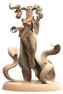 Exalted Realm Seer of the Veil Czarownica A Pinup RPG Druk 3D