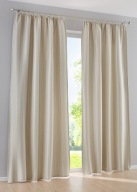 12404 ZASŁONY JAK LEN TKANE PASKI komplet 2 SZT. TAŚMA 140 x 225