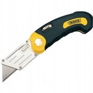 DRAPER Nóż trapezowy z wymiennym ostrzem i miękką rękojeścią + ostrza 5 szt