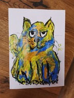 Rysunek Kot Gramy dla WOŚP