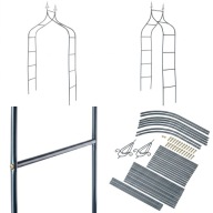 PERGOLA OGRODOWA METALOWA ŁUK PODPORA DO RÓŻ PNĄCZY KADAX 273CM MOCNA
