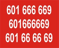 601666669 / 601 66 66 69 / 601 666 669 / NUMER VIP / ZŁOTY NUMER