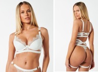 Śliczny biustonosz Boux Avenue Ivory Saffie UK 36D EUR 80D nowy