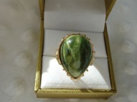 NOWY PIERŚCIONEK OPAL KOCIE OKO ZŁOTO 9K pr. 375 + GRATIS!!!