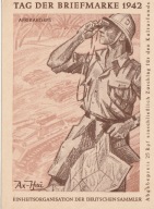 N130 DZIEŃ ZNACZKA POCZTOWEGO 1942 ŻOŁNIERZ AFRIKA KORPS RÓWNE RÓWNE NIEMCY
