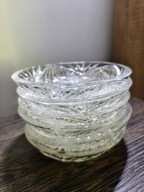 Kryształowy talerzyk patera miseczka kmpl 6 szt vintage PRL lata 70-te