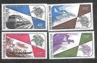 CHAD - 100 lecie UPU - środki transportu 1974 ** Mi 704-7 (223)