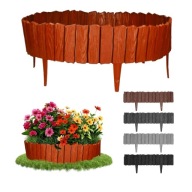 Brązowa 2,3m obramowanie rabatki, obrzeże trawnika, palisada ogrodowa taras
