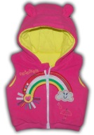 GEORGE * ocieplany BEZRĘKAWNIK neon RAINBOW 68-74