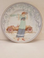 TALERZ PORCELANOWY KOLEKCJONERSKI STAFFORDSHIRE ENGLAND ART DECO
