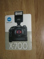 MINOLTA X-700 oryginalna japońska naklejka z PRL