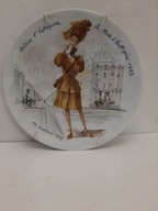 TALERZ PORCELANOWY KOLEKCJONERSKI LIMOGES FRANCE ART DECO HENRI D'ARCEAU