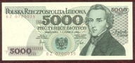 5000 zł. 1982 r. ser. BZ UNC b. rzadka seria - PIĘKNY !!!