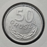 *P[0211] POLSKA 50 groszy 1986 Polska Rzeczpospolita Ludowa Orzeł heraldyka