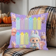 Poduszka z tabliczką mnożenia Labubu 40/40cm