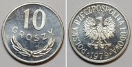 10 gr groszy 1979 MENNICZY st. 1 wyselkcjonowane z rolki bankowej PIĘKNE