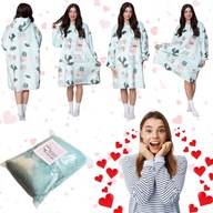 KOC BLUZA OVERSIZE KOCOBLUZA 2W1 CIEPŁA GRUBA KOTY PREZENT NA WALENTYNKI