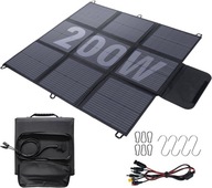Przenośny Panel Solarny 200W Składany Turystyczny Ładowarka Słoneczn F19090