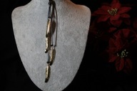 ŁAŃCUSZEK NASZYJNIK STAL CHIRURGICZNA 316L POZŁACANY ZAWIESZKA