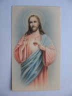 SERCE JEZUSA przedwojenny ŚW. OBRAZEK
