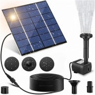 FONTANNA SOLARNA DO OCZKA WODNEGO POMPA OGRODOWA DO WODY STAWU PŁYWAJĄCA