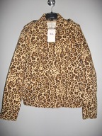 BERSHKA kurtka pilotka bawełniana w panterkę r. M